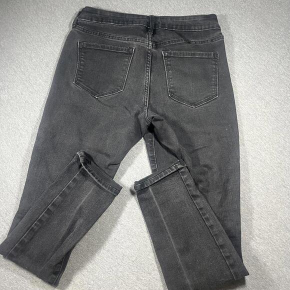 Old Navy Pop Icon Sizs 6 Skinny Black Ripped Jeans Womans pants Womans old navy - Picture 7 of 9